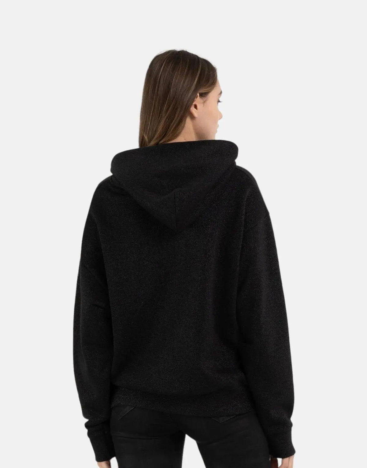 Replay Bling Hooded Black Sweatshirt - view 3