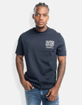 Replay Blue Jeans Side Stitch Print Deep Blue T-Shirt