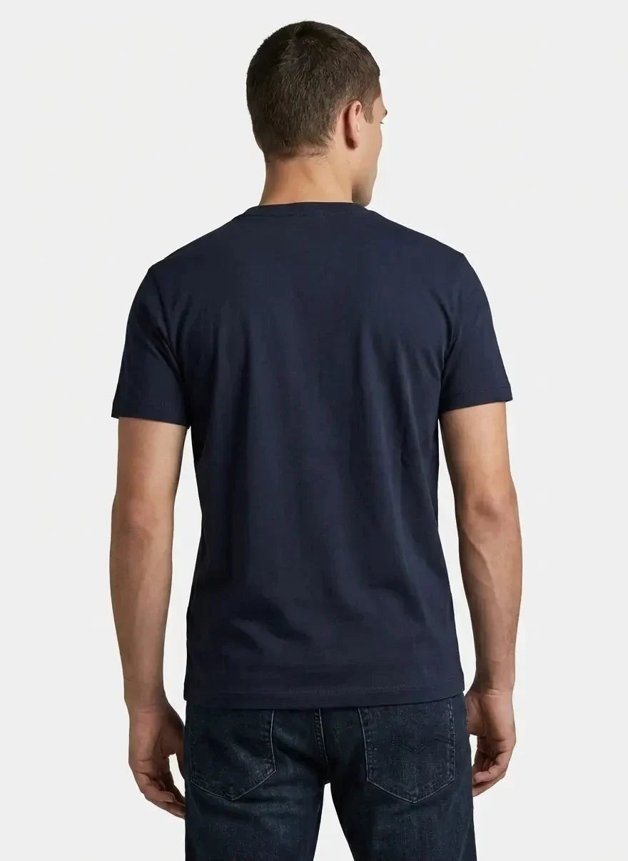 Replay Blue Jeans Since 1981 Side Print Dark Navy T-Shirt - view 2