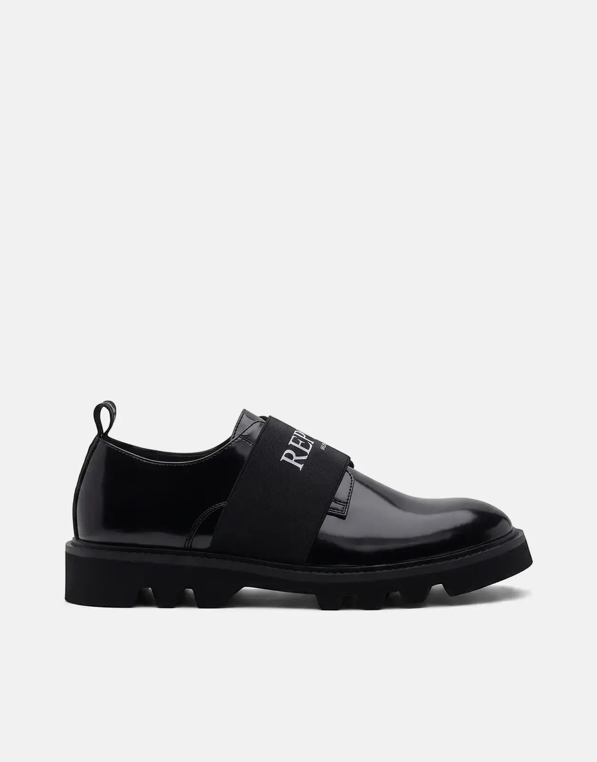 Replay Canver Brush Black/White Shoes
