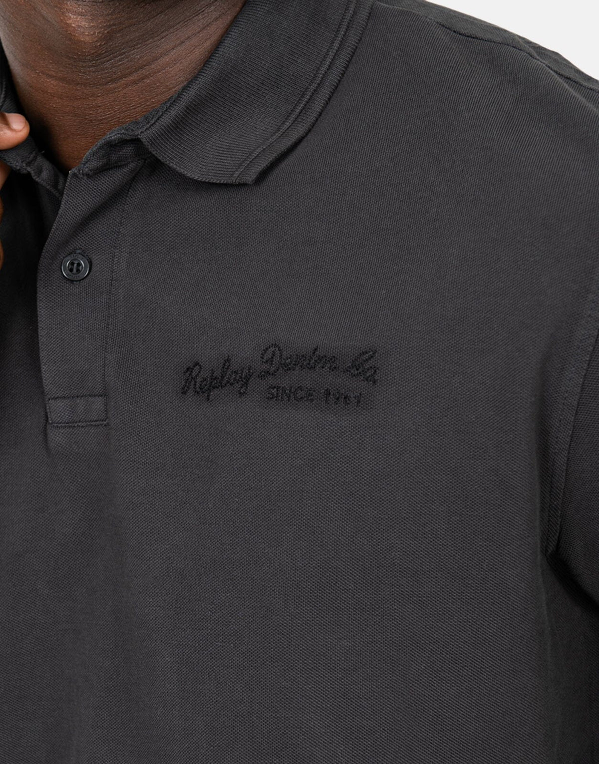Replay Denim Co Blackboard Polo Shirt - view 2