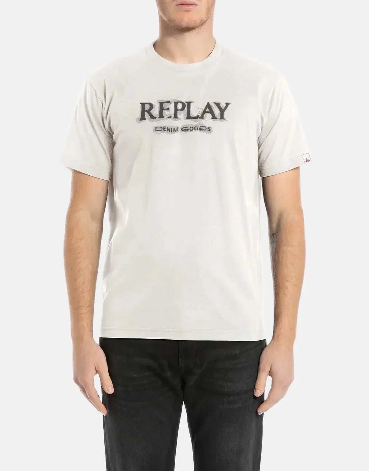 Replay Denim Goods Natural White T-Shirt