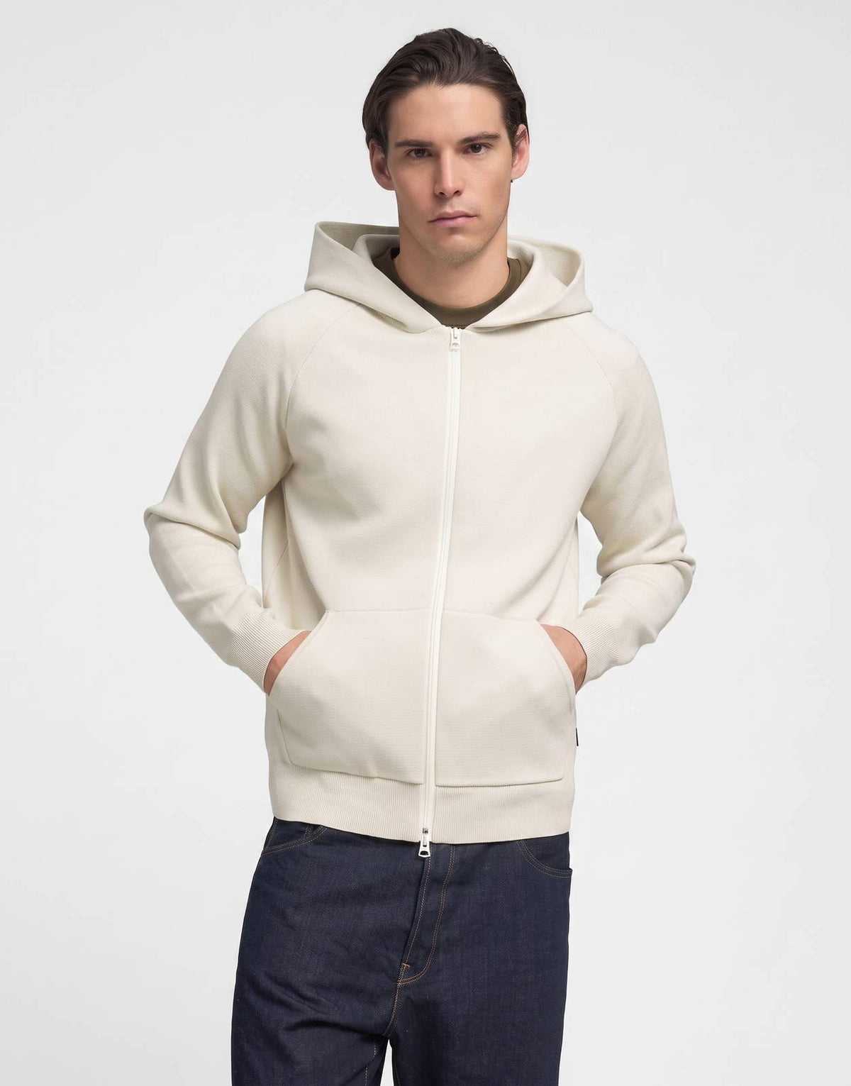 Replay Full-Zip Logo Hooded Cloud Sweatshirt