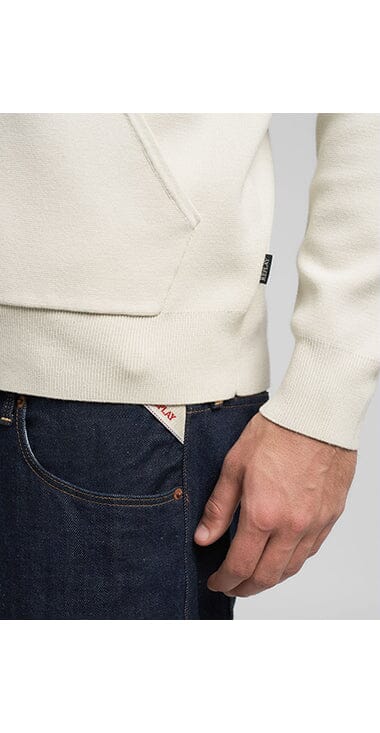 Replay Heavyweight Zipup Snow White Hoodie - view 4