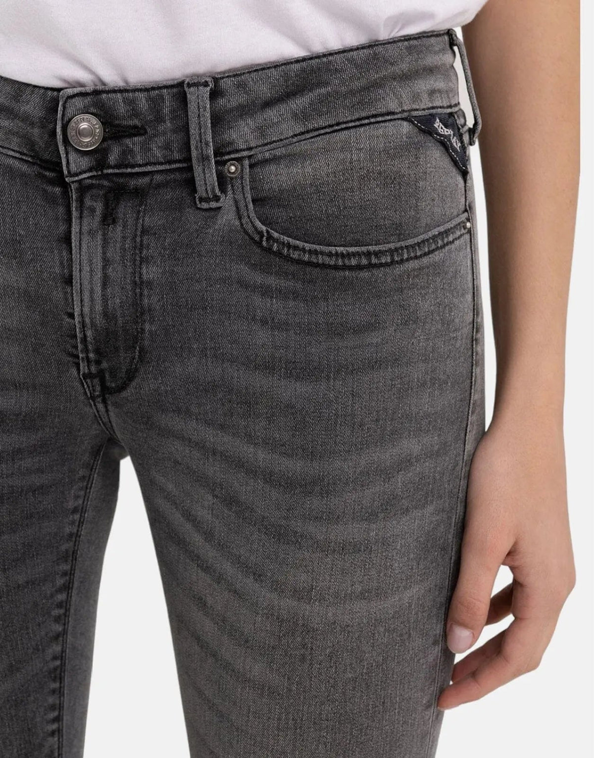 Replay Hyperflex New Luz Skinny Fit Grey Jeans - view 3