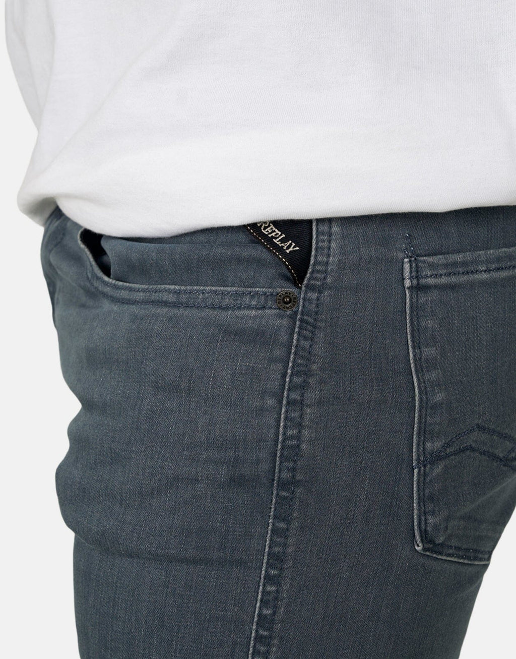 Replay HyperFlex Sustainable Lab Medium Grey Jeans - view 3