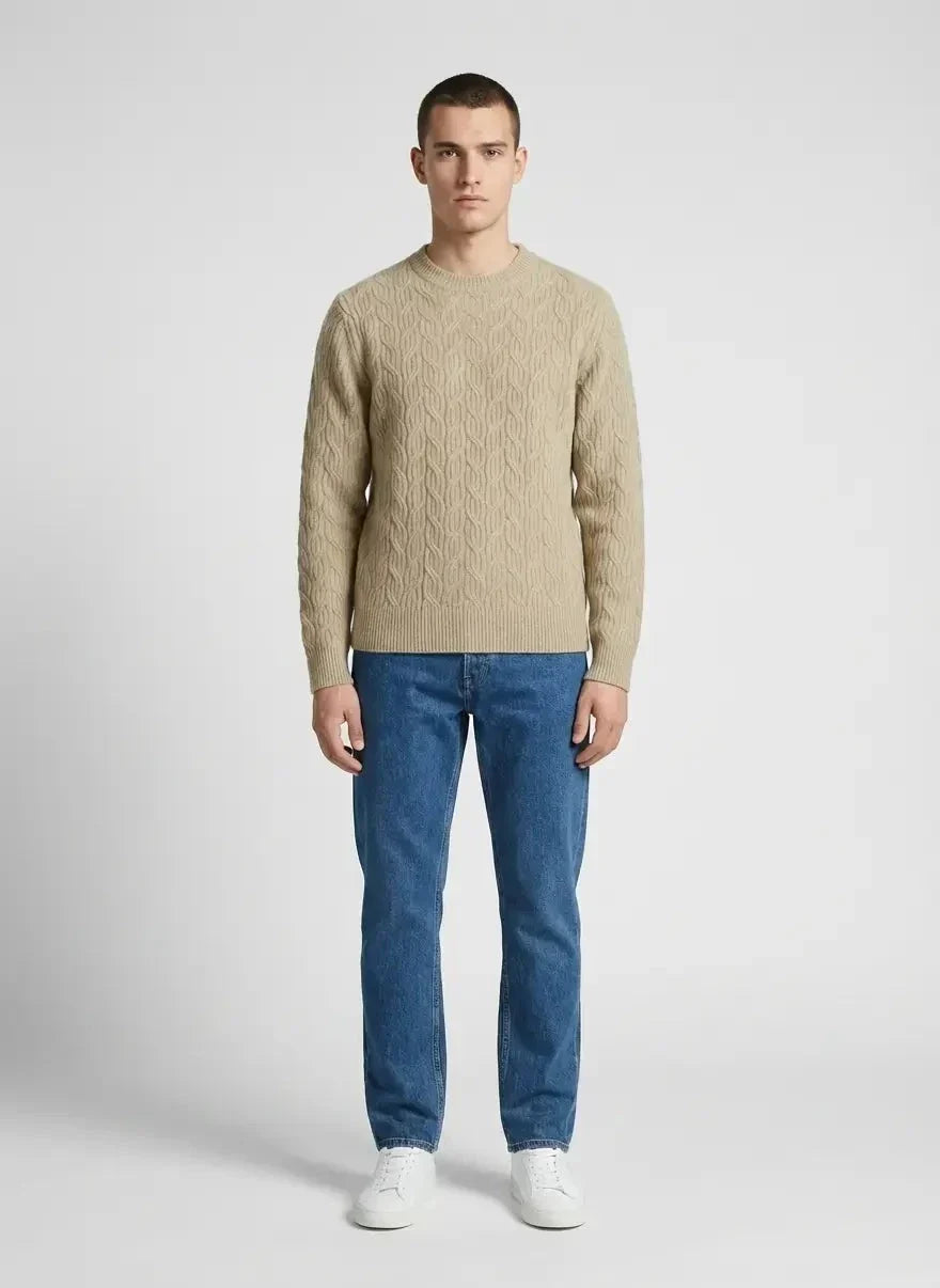 Replay Knitted Sand Sweatshirt