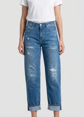 Replay Ladies Marty Boyfriend Ripped Jeans