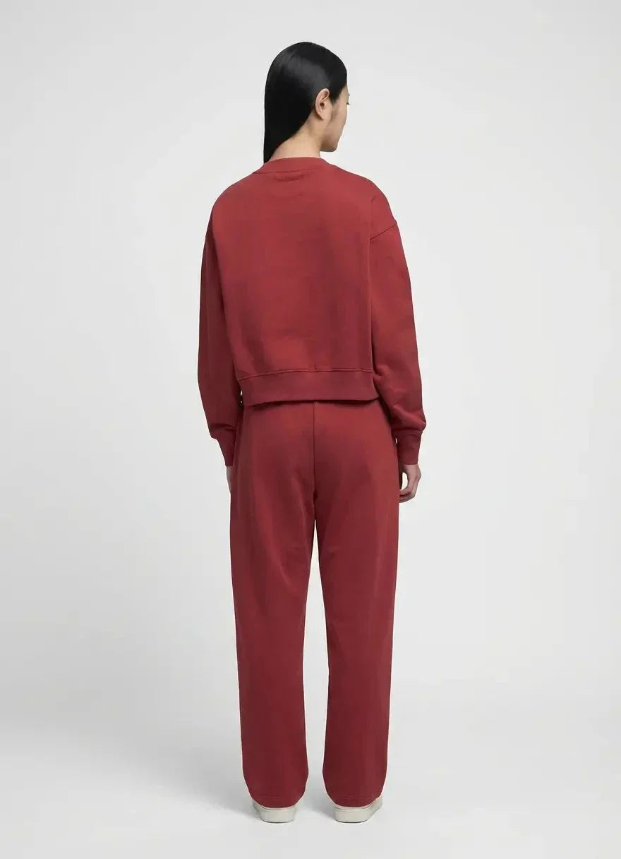 Replay Large Font Wine Red Sweatshirt - view 2