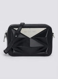 Replay Large Metal Diamond Black Crossbody Bag