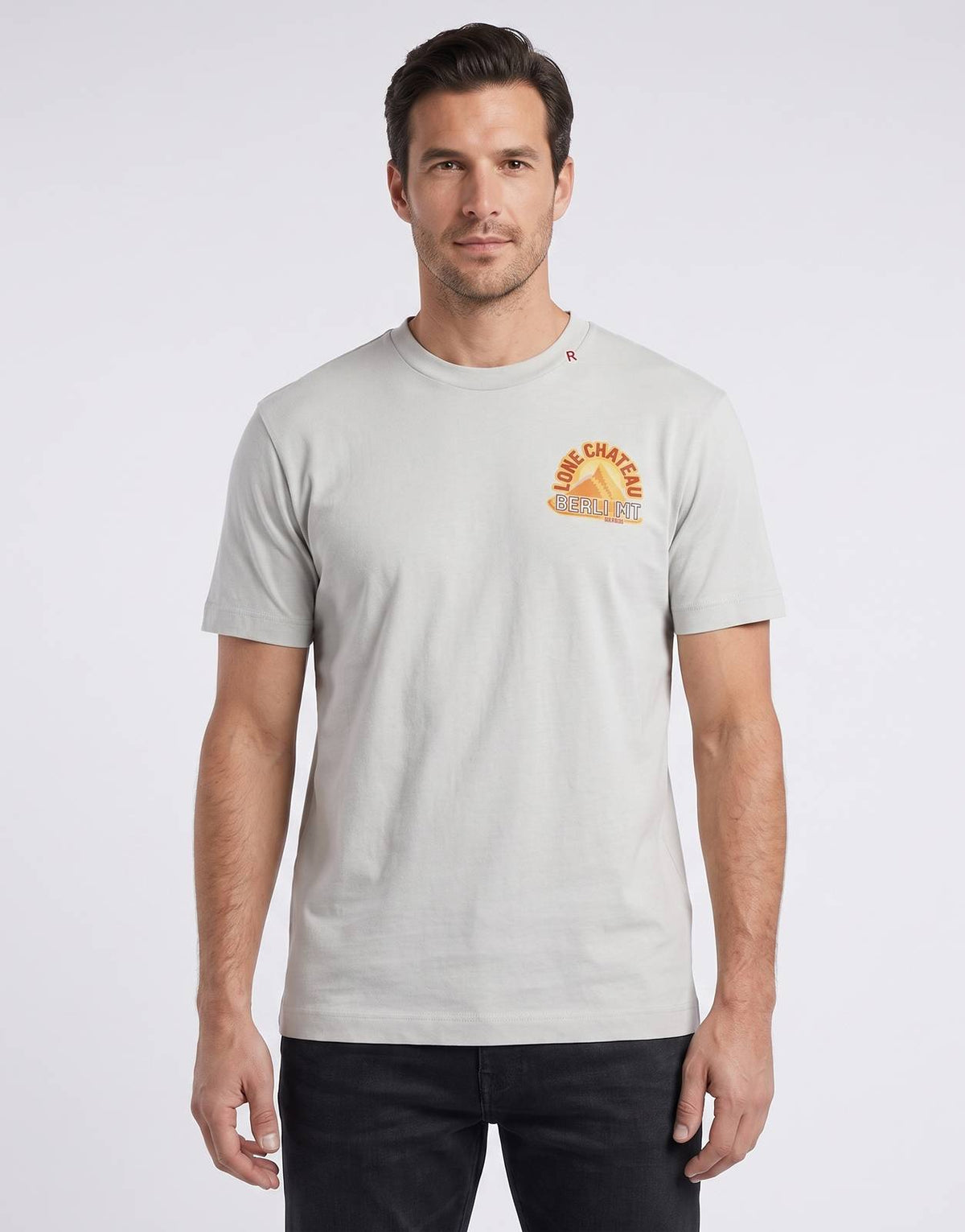 Replay Lonechateau Print Ice T-Shirt