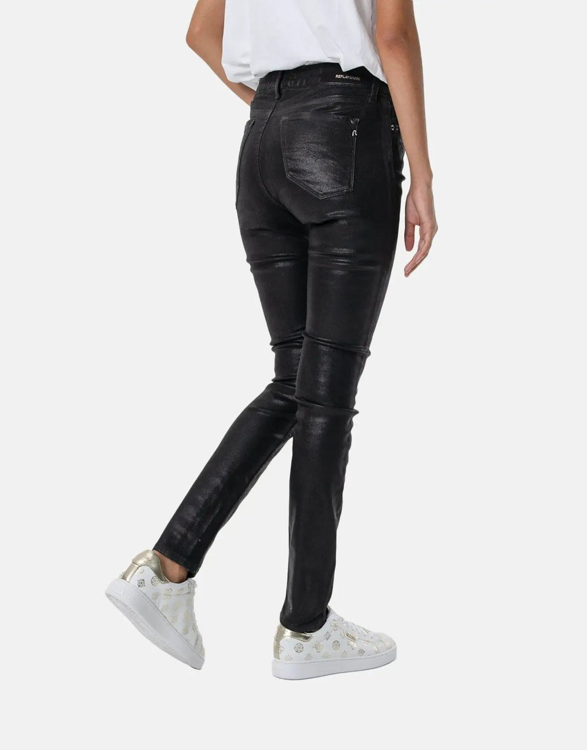 Replay Luzien High Waist Black Skinny Jeans - view 2