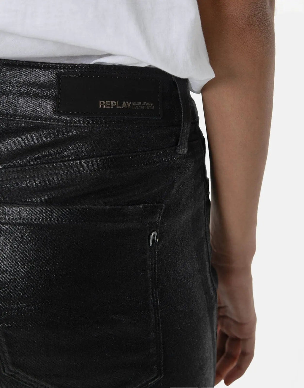 Replay Luzien High Waist Black Skinny Jeans - view 3