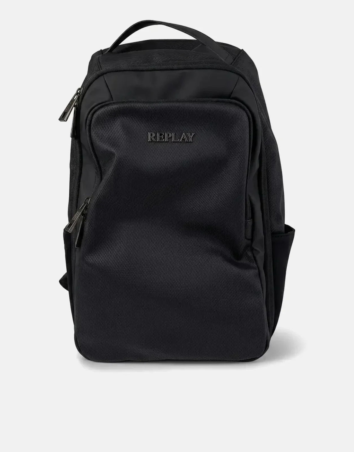Replay Mesh Material Black Backpack