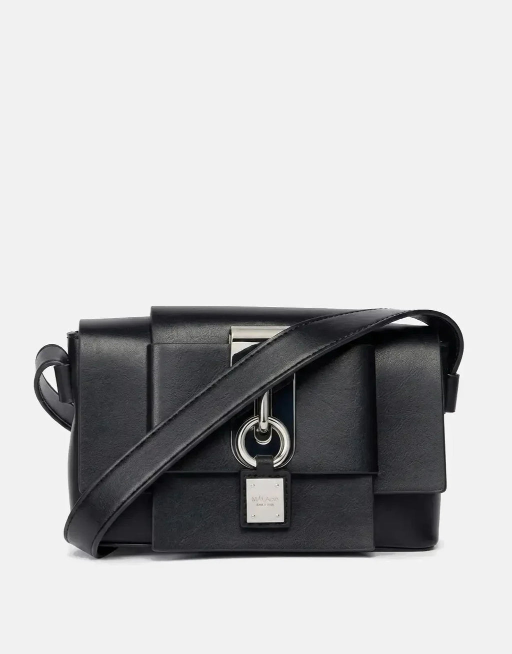 Replay Metal Lock Silver Black Purse