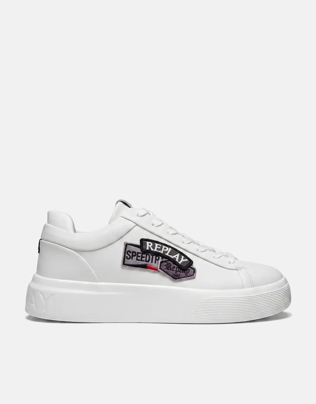 Replay Notting Badges White Sneakers