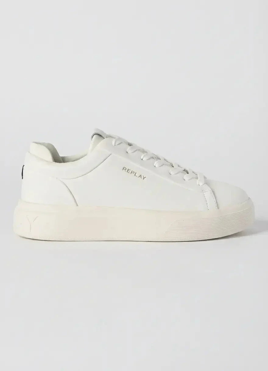 Replay Notting Double White Sneakers