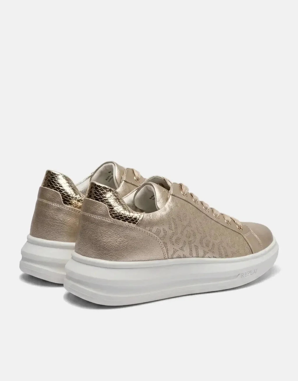 Replay Olympe Allover Sneaker Gold - view 4