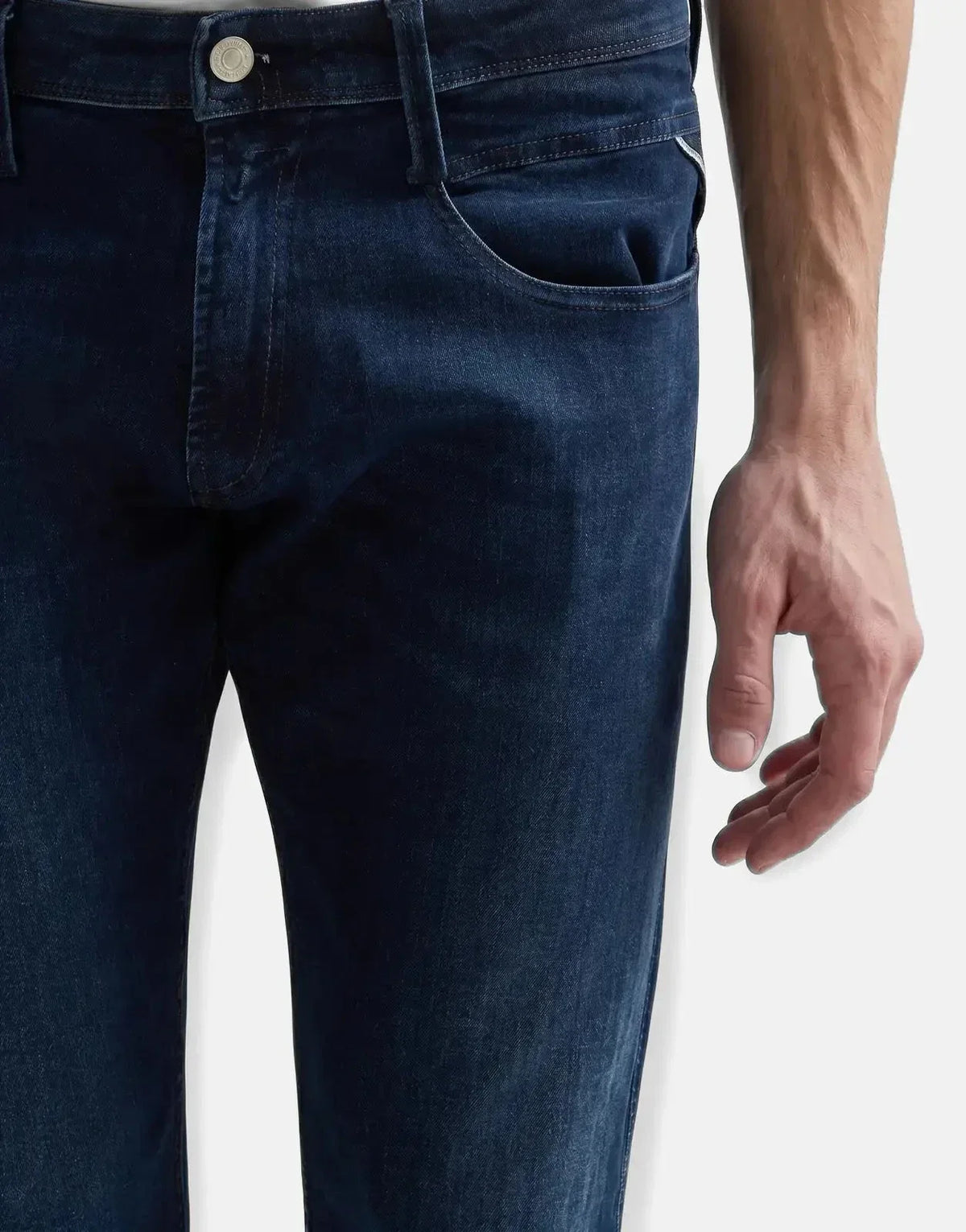 Replay Power Stretch Dark Blue Jeans - view 5