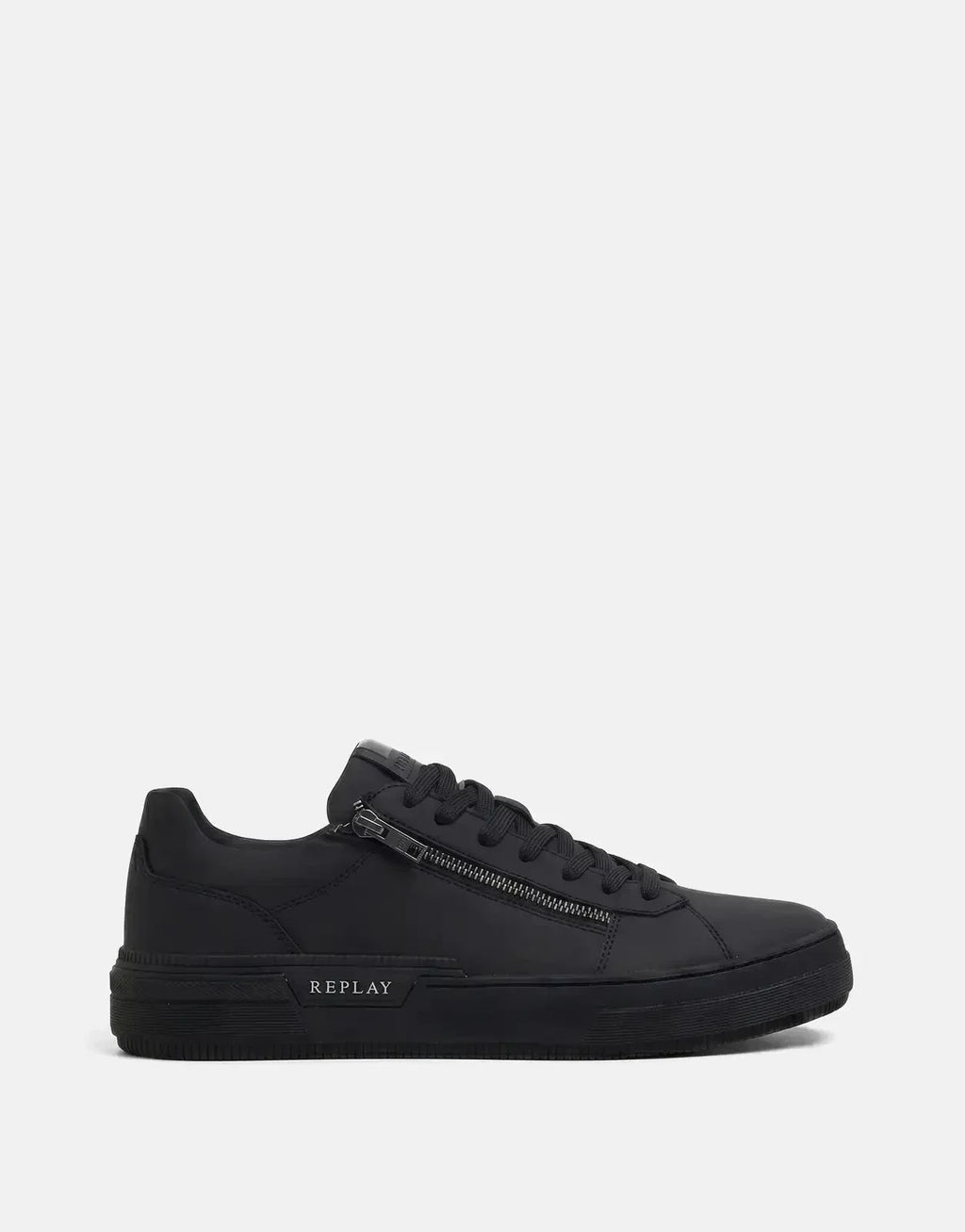 Replay Raily Low Zip Sneaker Black