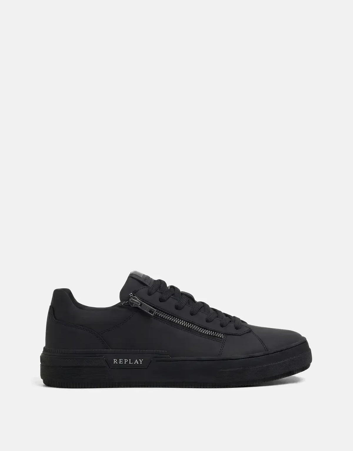 Replay Raily Low Zip Sneaker Black