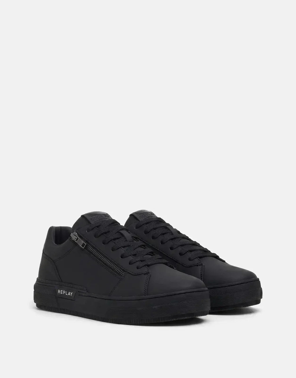 Replay Raily Low Zip Sneaker Black - view 3