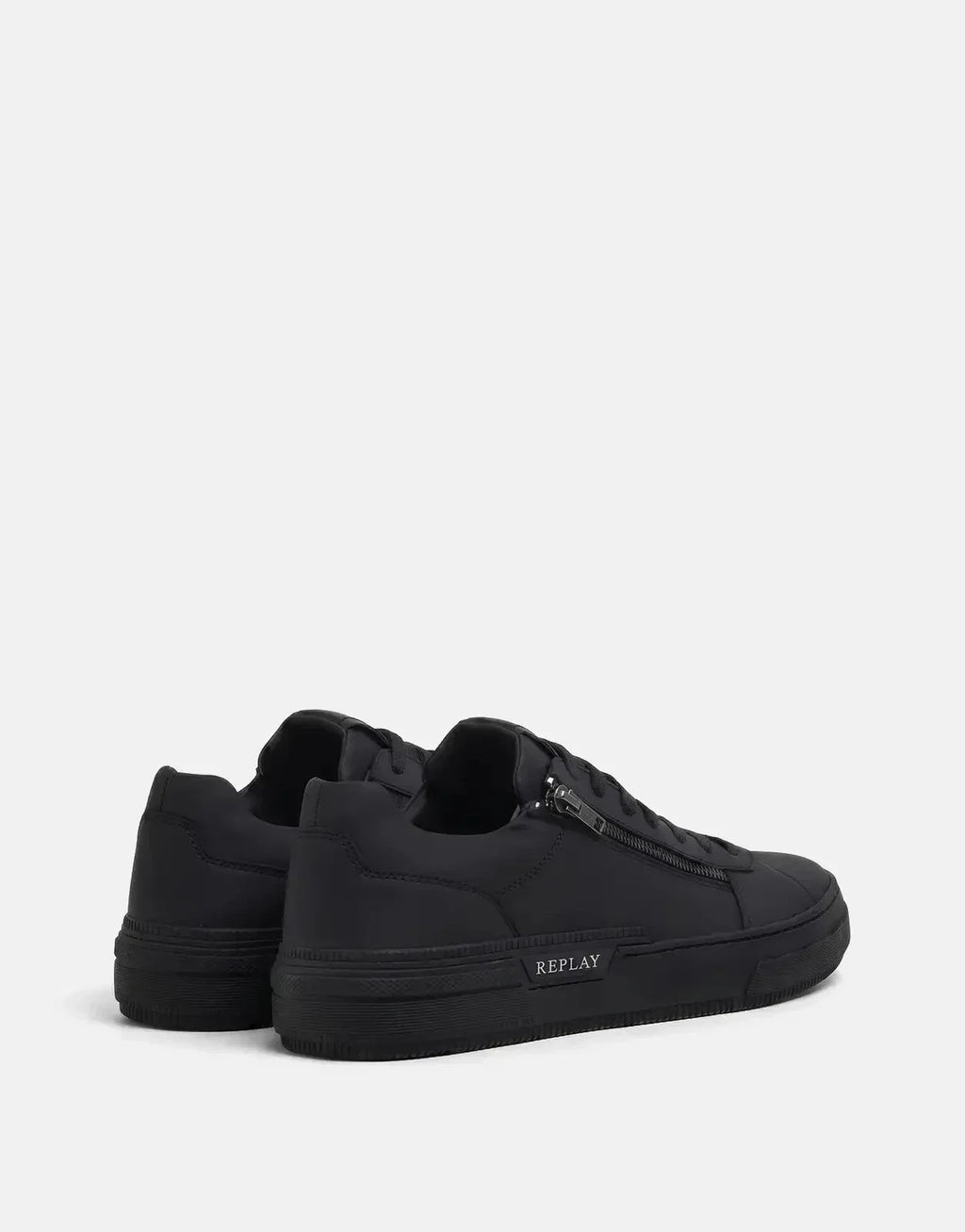 Replay Raily Low Zip Sneaker Black - view 2