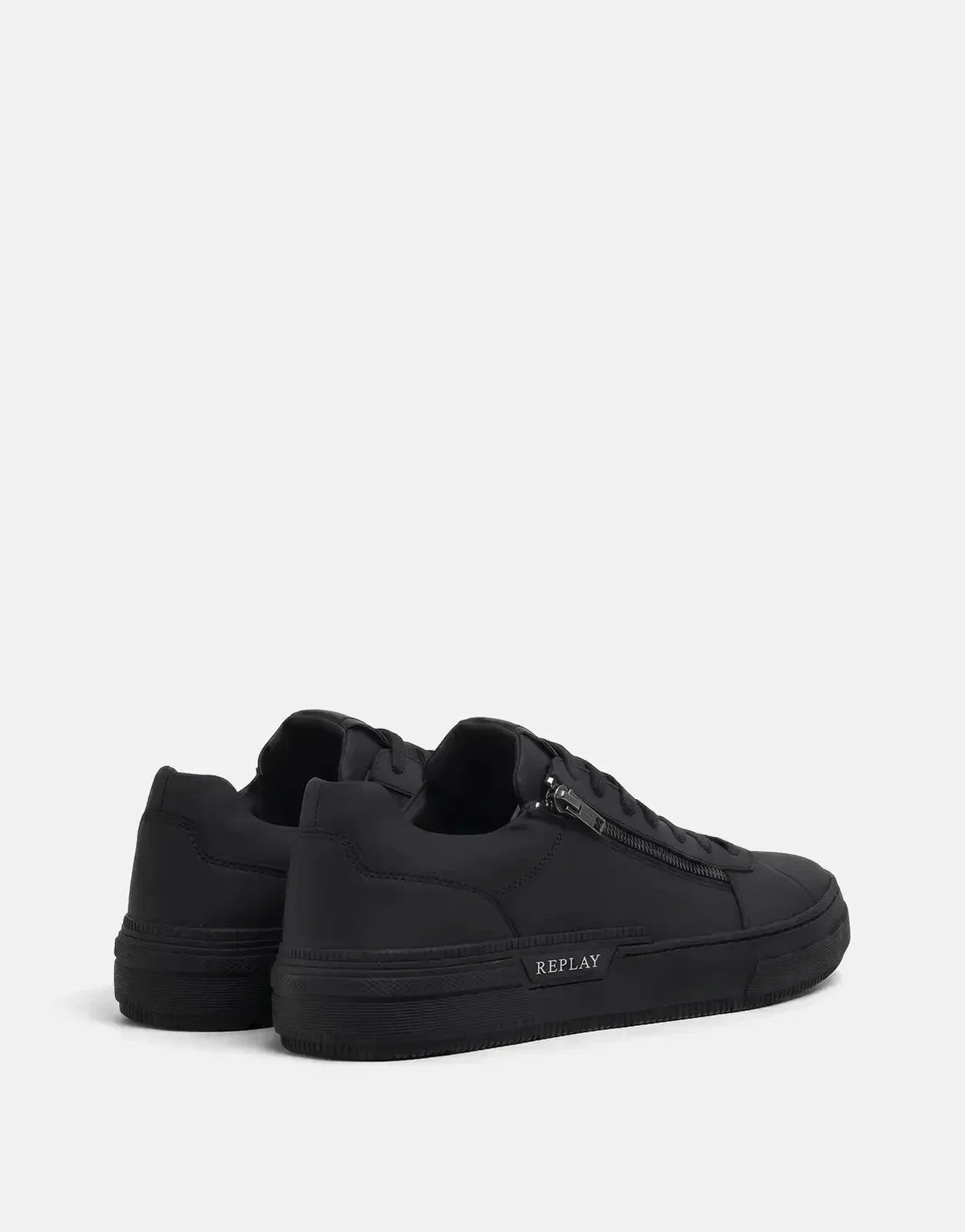 Replay Raily Low Zip Sneaker Black - view 2