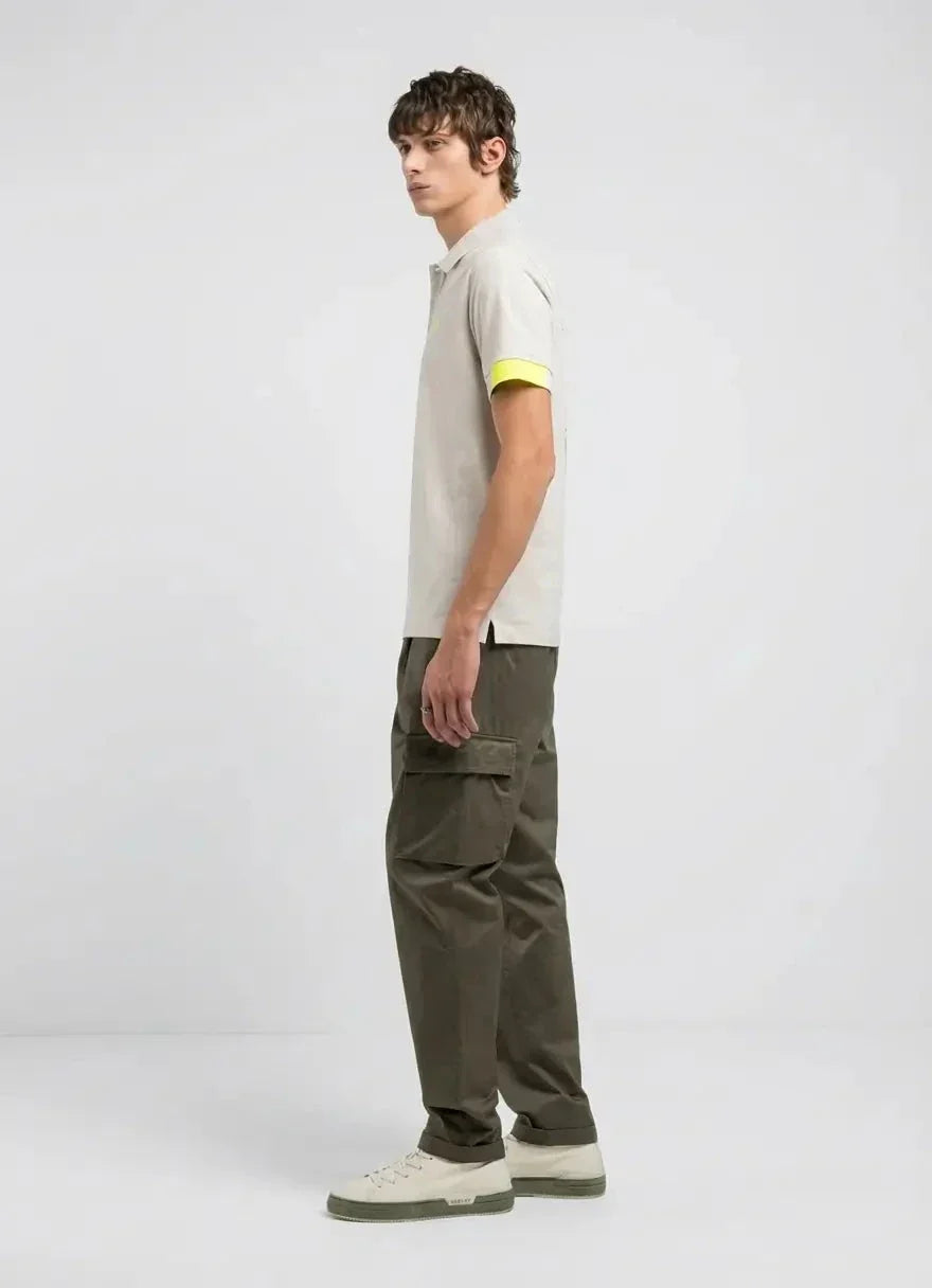 Replay Regular Inserts Alabaster Polo Shirt - view 2
