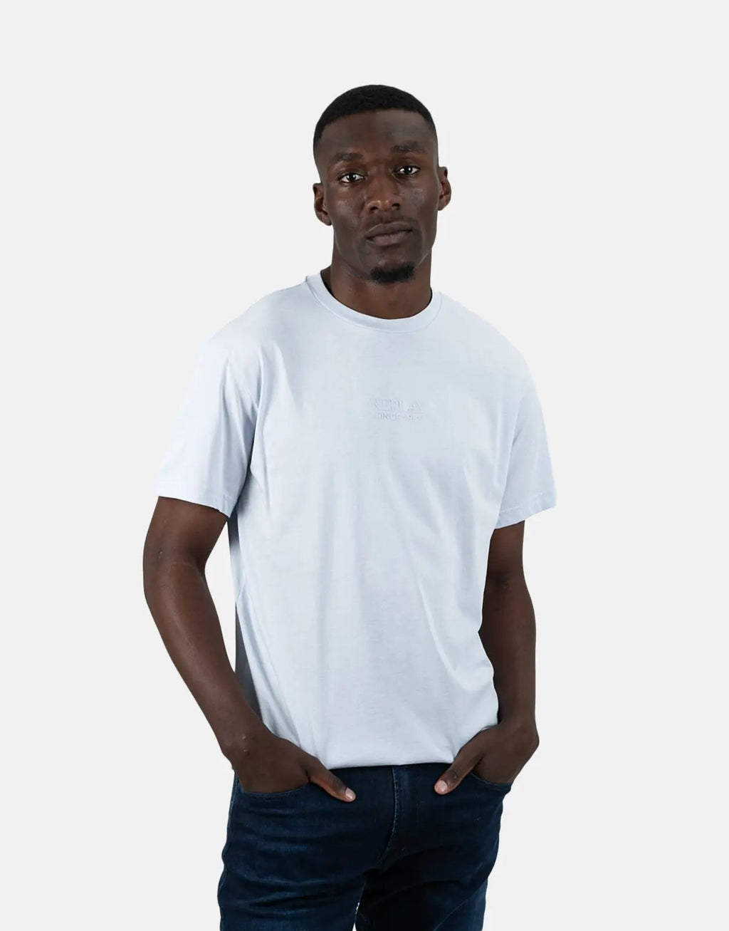 Replay Regular Sky Grey T-Shirt
