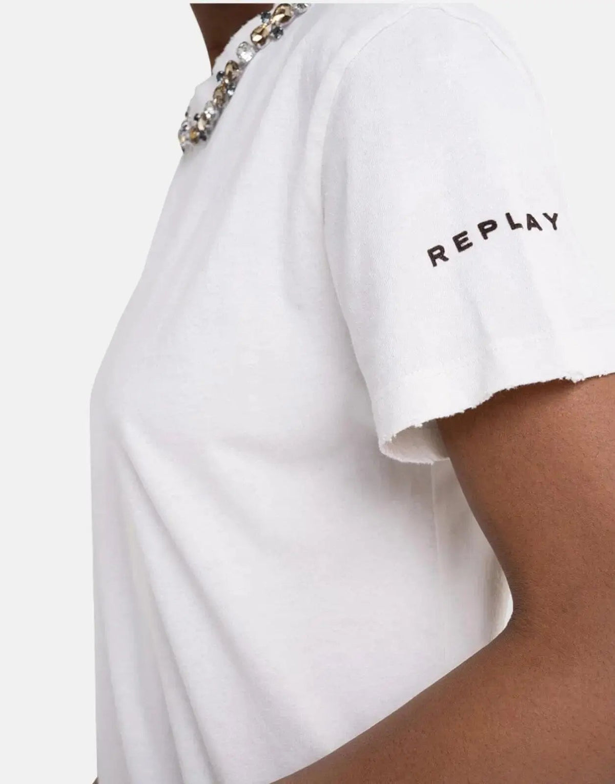 Replay Rhinestone Applique T-Shirt - view 5