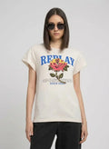 Replay Rose Winter White T-Shirt