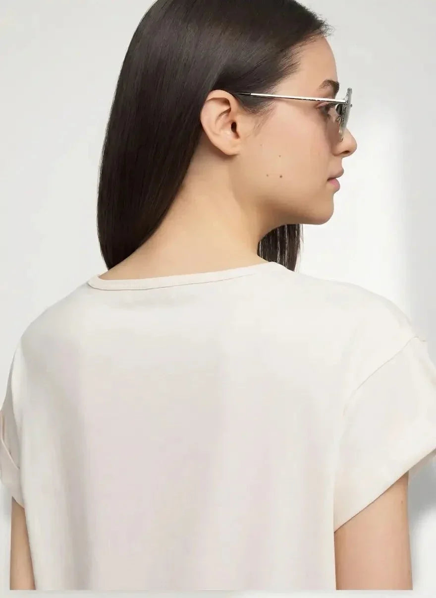 Replay Rose Winter White T-Shirt - view 2