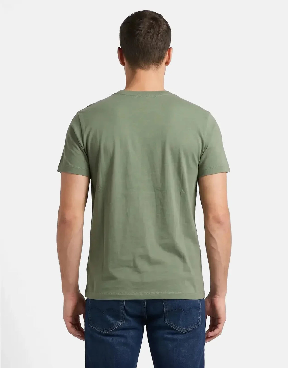 Replay Side Font Print Sage Green T-Shirt - view 2