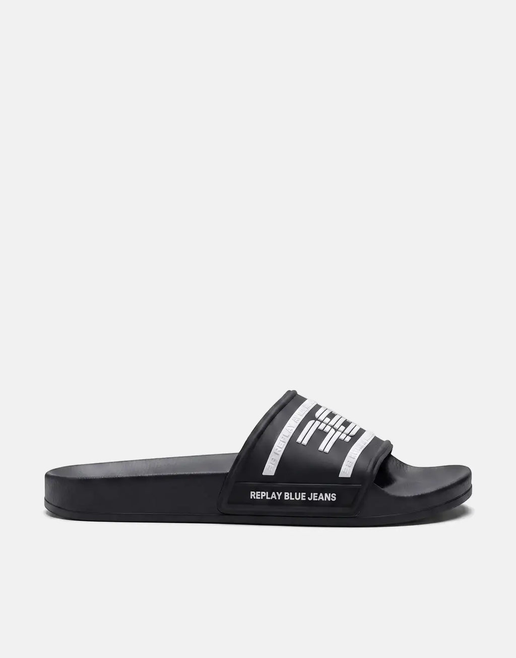 Replay Up Graven Black/White Slides