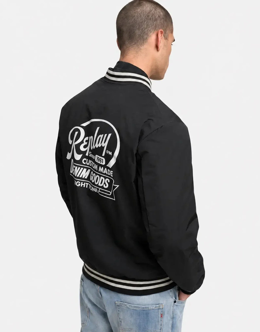 Replay Varsity Black Jacket - view 2