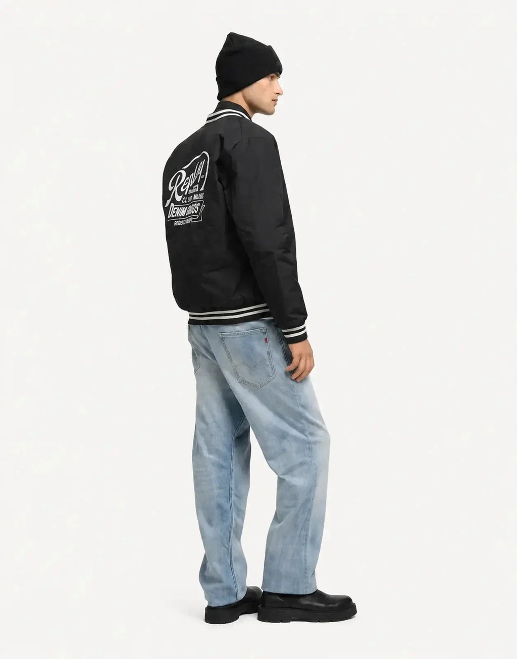 Replay Varsity Black Jacket - view 5