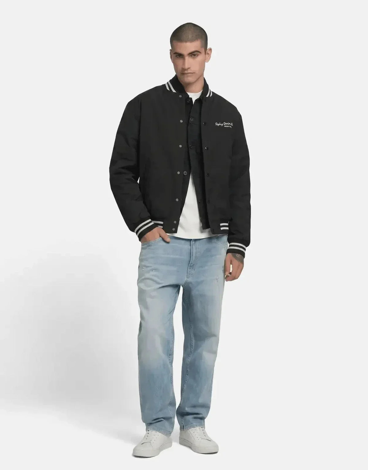 Replay Varsity Black Jacket