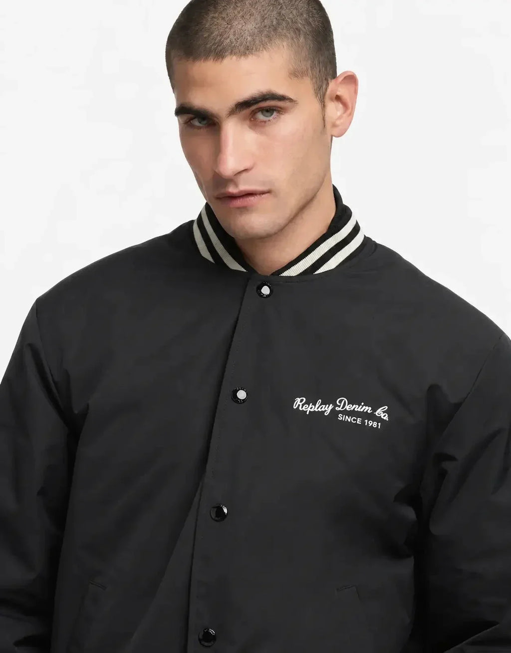 Replay Varsity Black Jacket - view 3