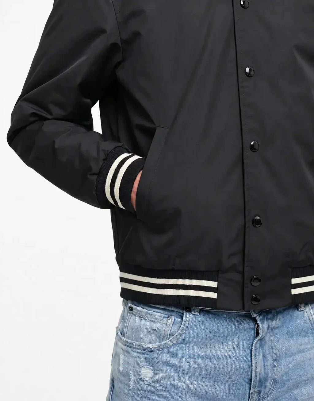 Replay Varsity Black Jacket - view 4
