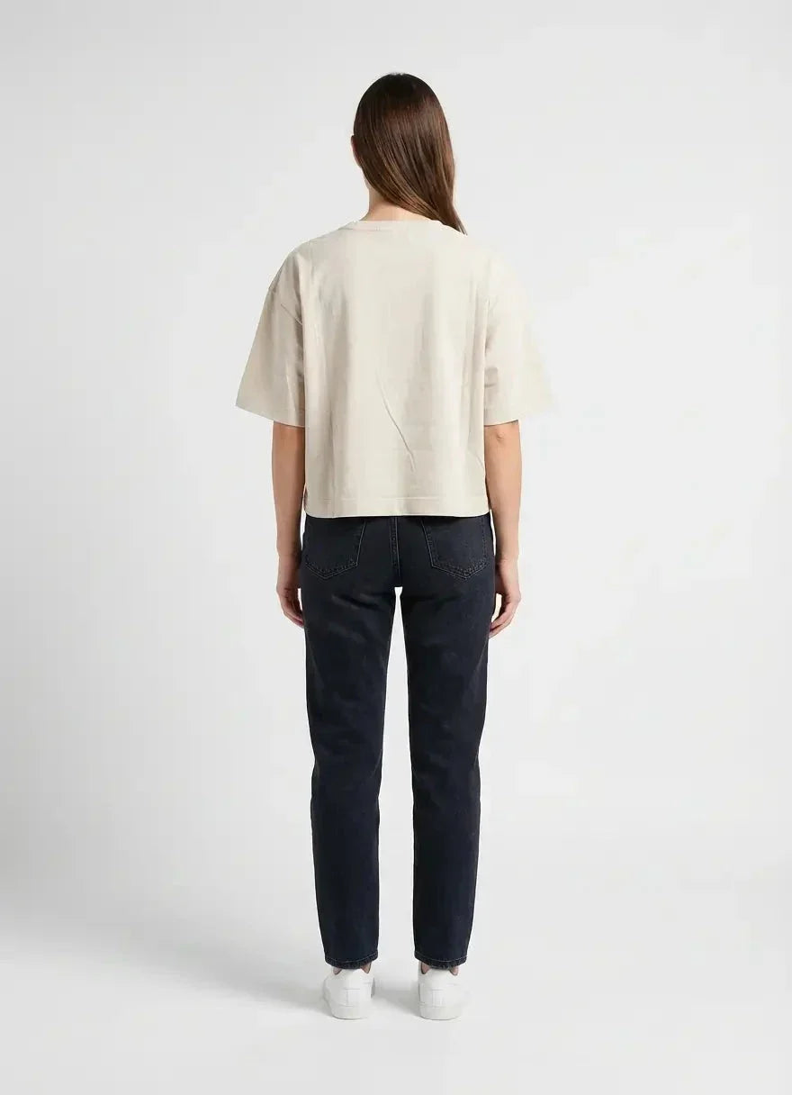 Replay Women Cropped Embossed Logo T-Shirt - view 2