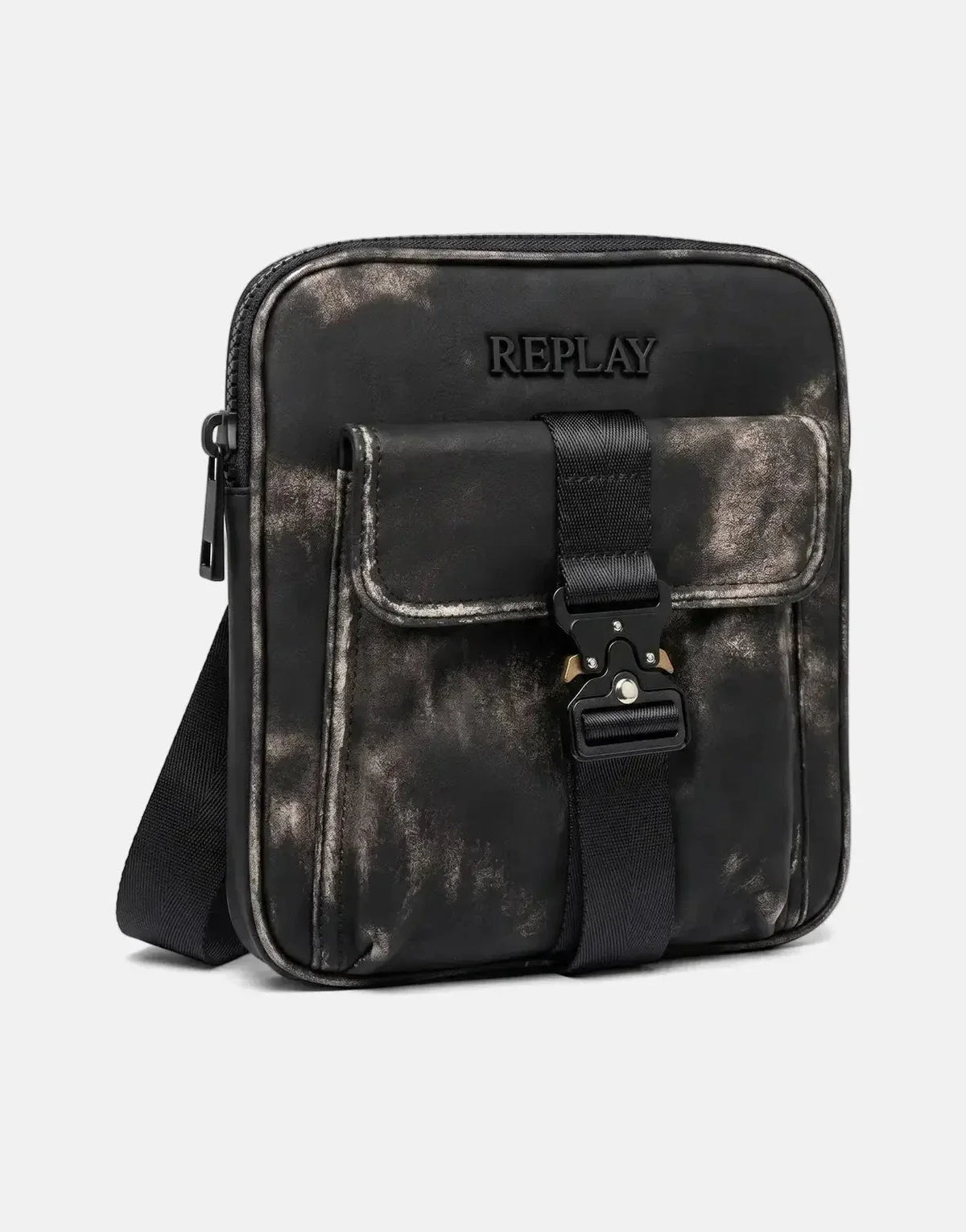 Replay Worn Leather Washed Black Bag - view 4