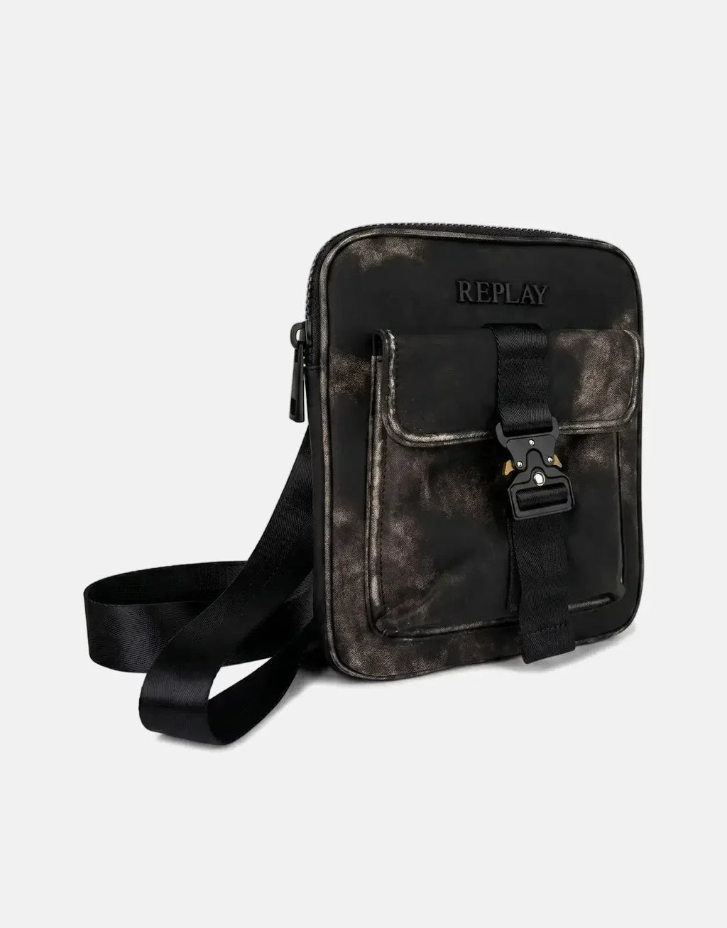 Replay Worn Leather Washed Black Bag - view 2
