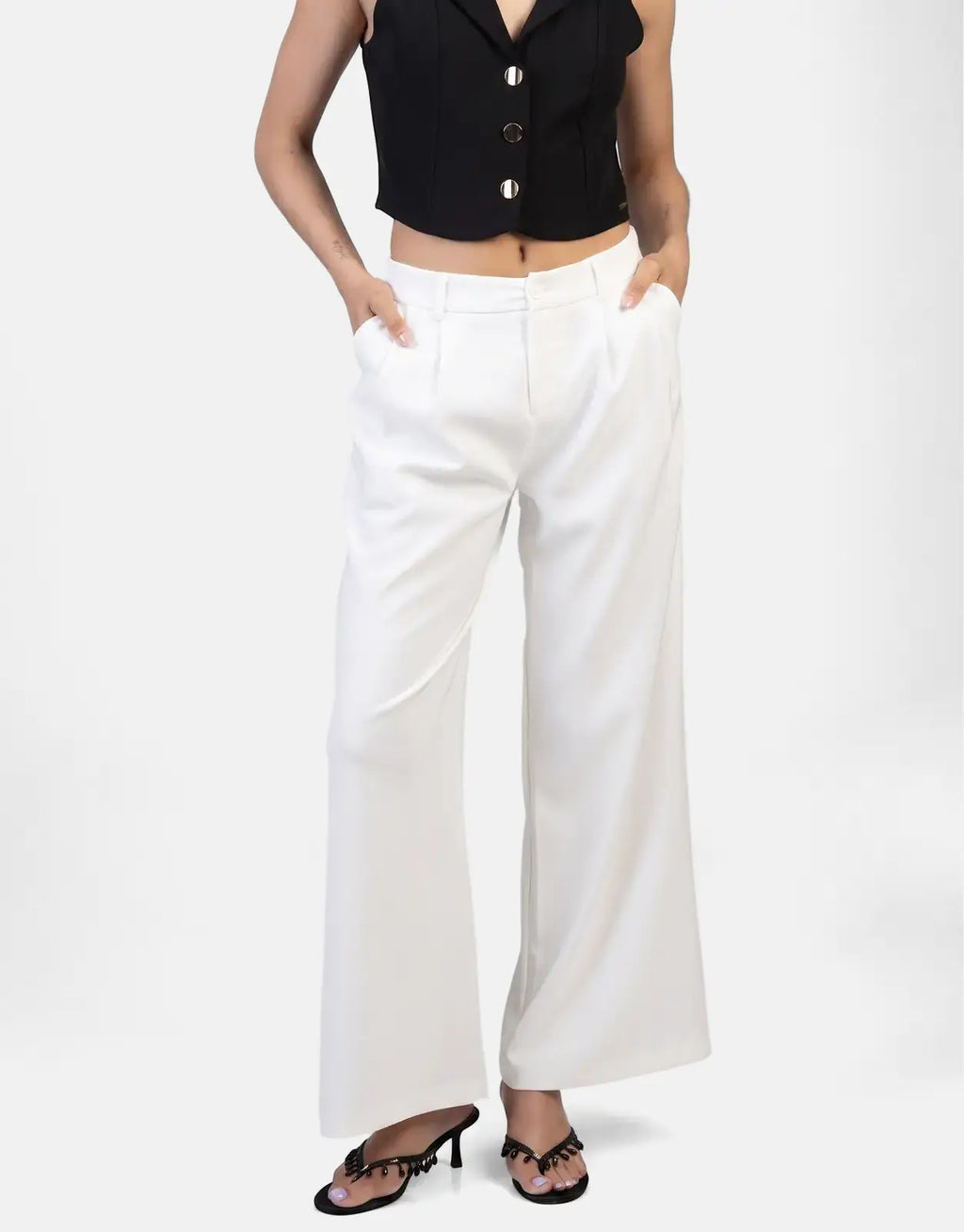 Sissy Boy Alice Wide Leg Off White Trouser