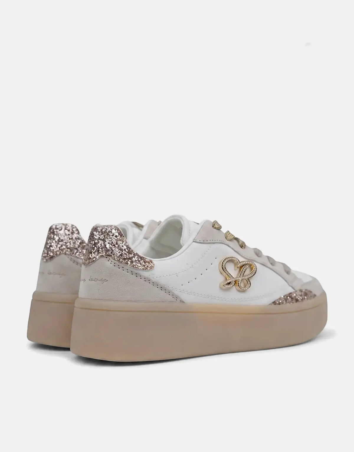 Sissy Boy Blaine White/Gold Sneakers - view 3