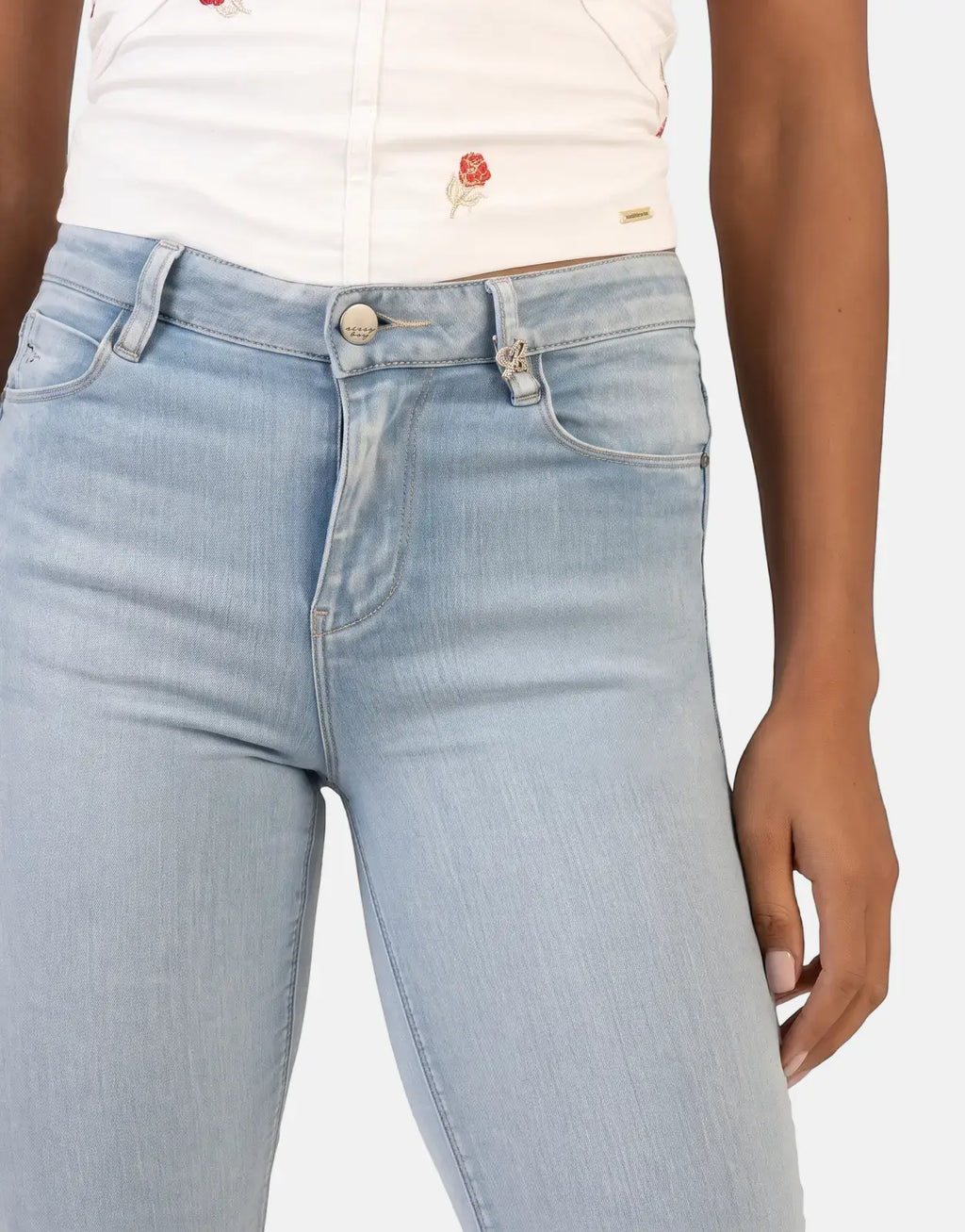 Sissy Boy Cara Light Vintage Mid Waist Skinny Jeans - view 3