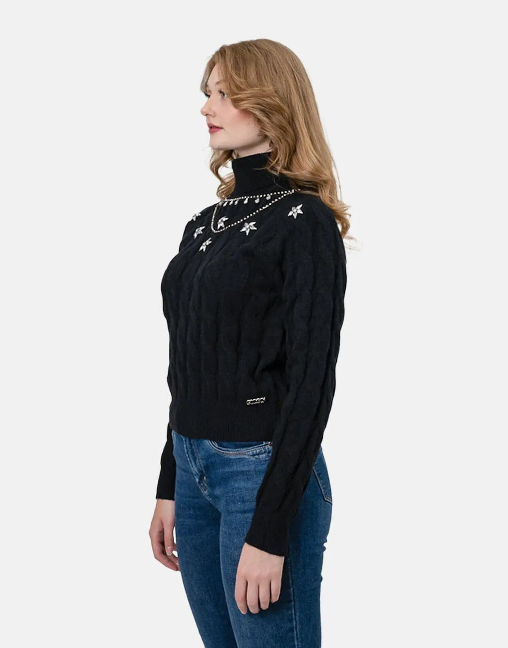 Sissy Boy Chunky Knit Poloneck Sweatshirt - view 2