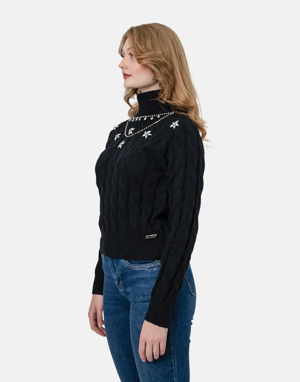 Sissy Boy Chunky Knit Poloneck Sweatshirt - view 2