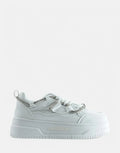 Sissy Boy Chunky White Diamante Band Sneakers