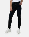 Sissy Boy High Waist Skinny With Exposed Buttons